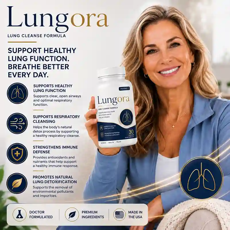 Lungora Lung Cleanse Formula Three Bottles Once Daily Capsule Respiratory Health Support